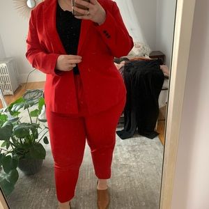 ASOS Red Pantsuit